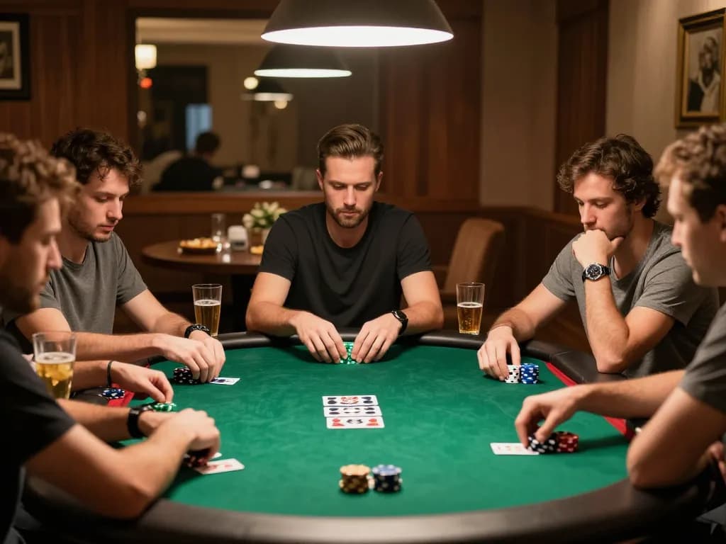 Players enjoying a strategic poker game at home while using to288 for optimal betting