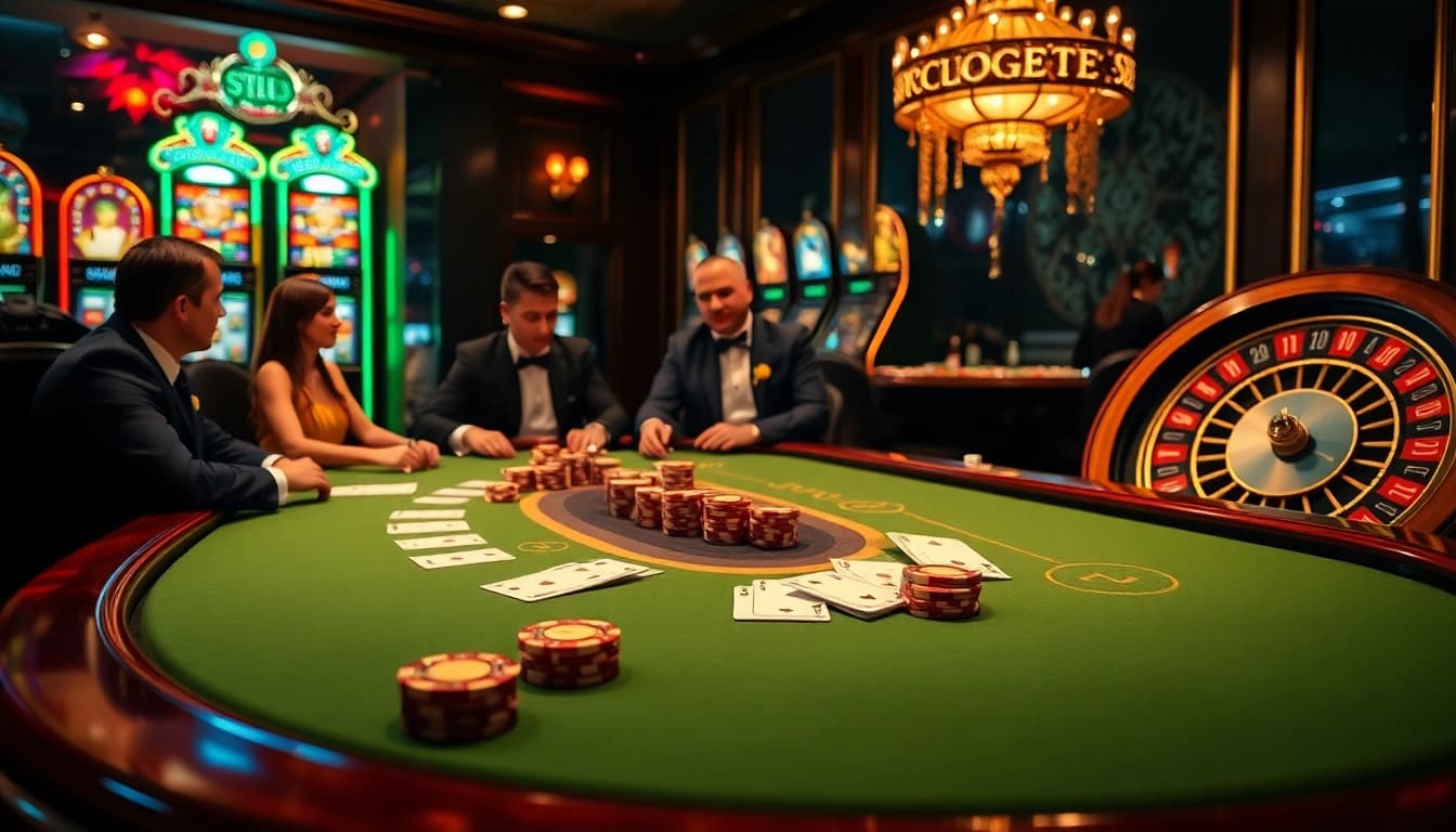 Experience thrilling gameplay at https://b52gamee.com/ with intense poker action and luxurious casino ambiance.