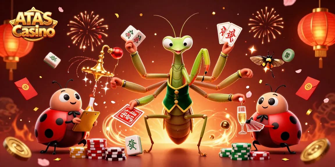 Engage in exciting gameplay at ATAS Casino with vibrant 3D characters constructing a dynamic casino scene.