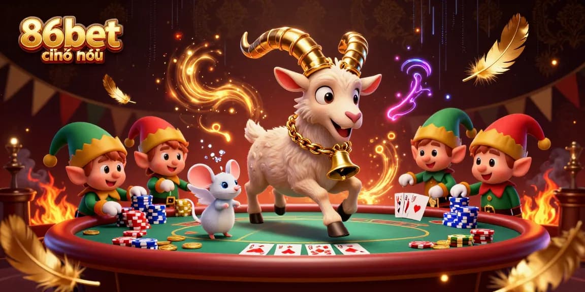 Experience thrilling action at 86bet chính thức, where festive characters bring excitement to the casino floor.
