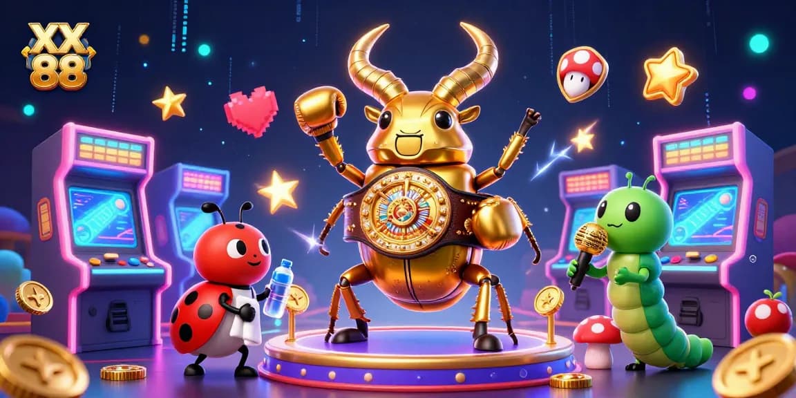 Experience the thrill of XX 88 with a dynamic boxing showdown in a vibrant casino-themed arena.
