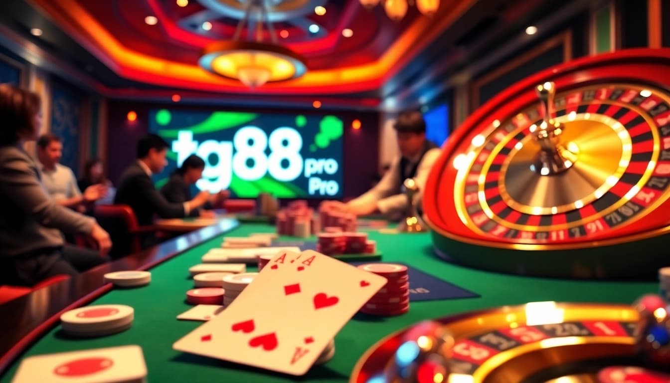 tg88 pro poker action with vibrant casino ambiance and thrilling games