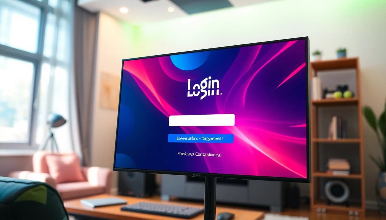 Masuk ke garasislot login dengan tampilan modern dan ilustrasi menarik di latar belakang