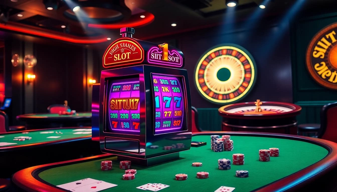 Engaging scene featuring the situs11 slot machine in a thrilling casino setting.