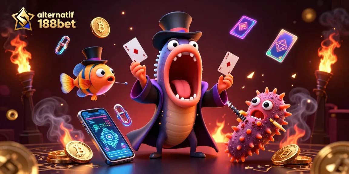 Menangkap aksi di dunia perjudian dengan link alternatif 188bet dan energi magis dalam ilustrasi 3D yang menakjubkan.