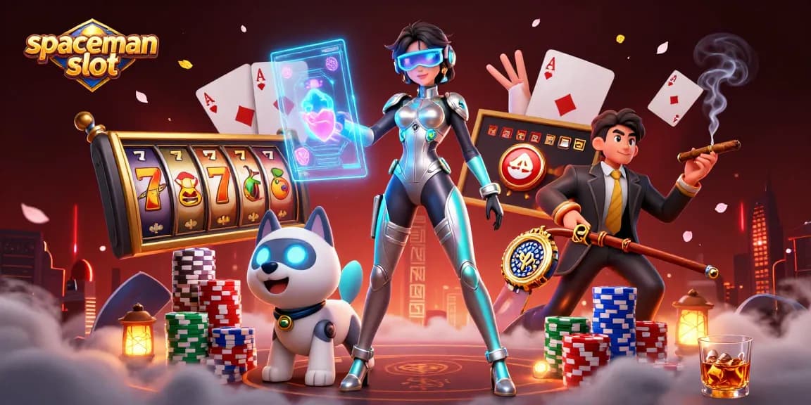 Engage with the spaceman slot featuring a thrilling casino theme and dynamic holographic elements.