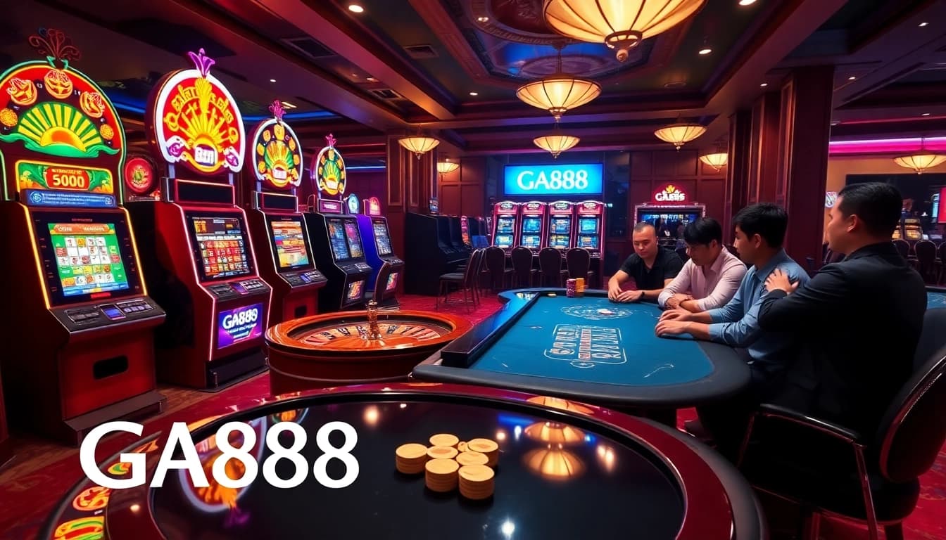 Players enjoying immersive gaming experiences at GA888 online casino.