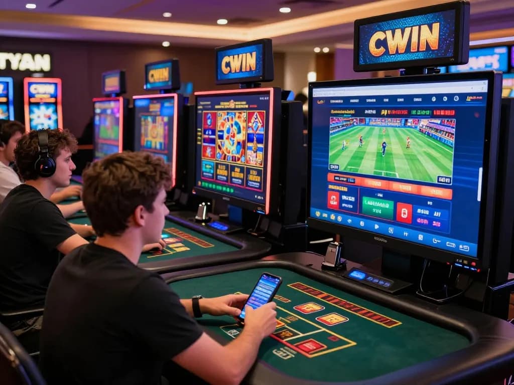 Engaging players exploring exciting CWIN online casino games on multiple devices.