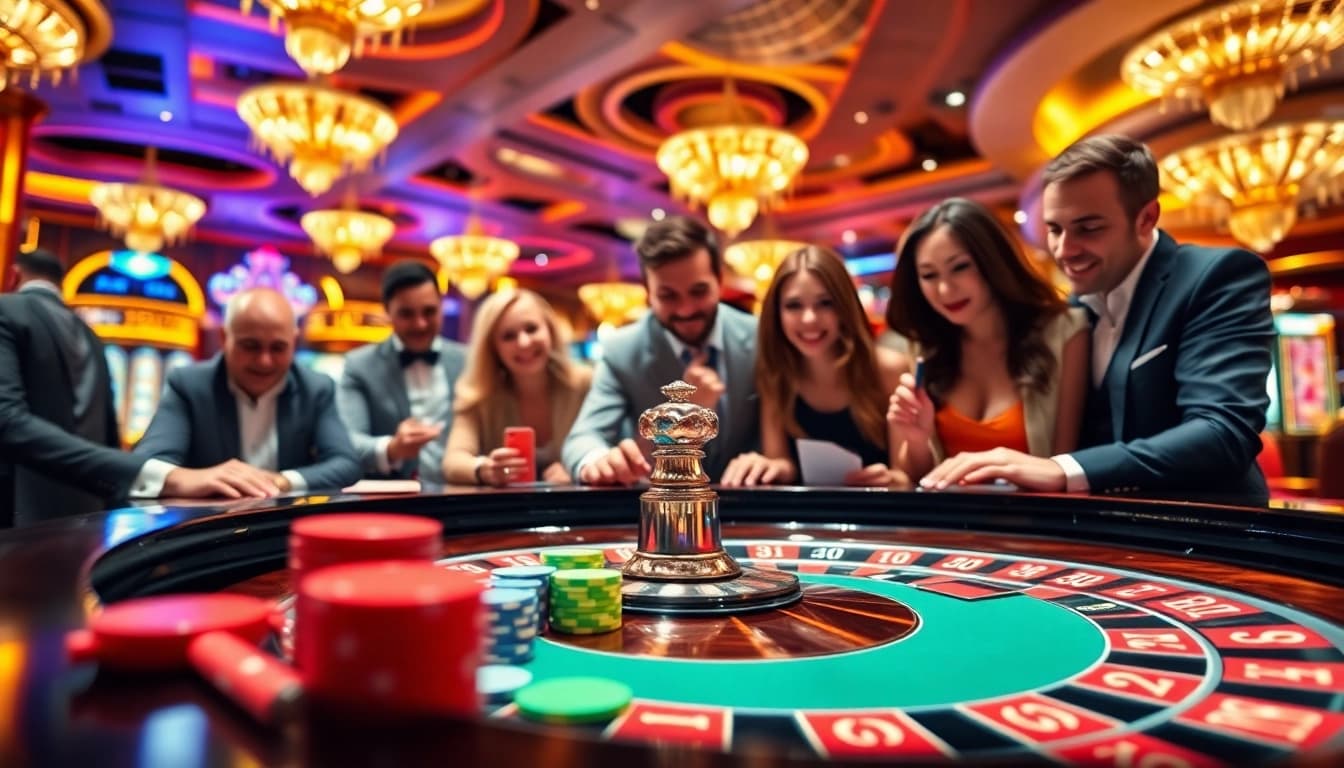 Experience the excitement of top casinos with vibrant gaming scenes and engaging players.