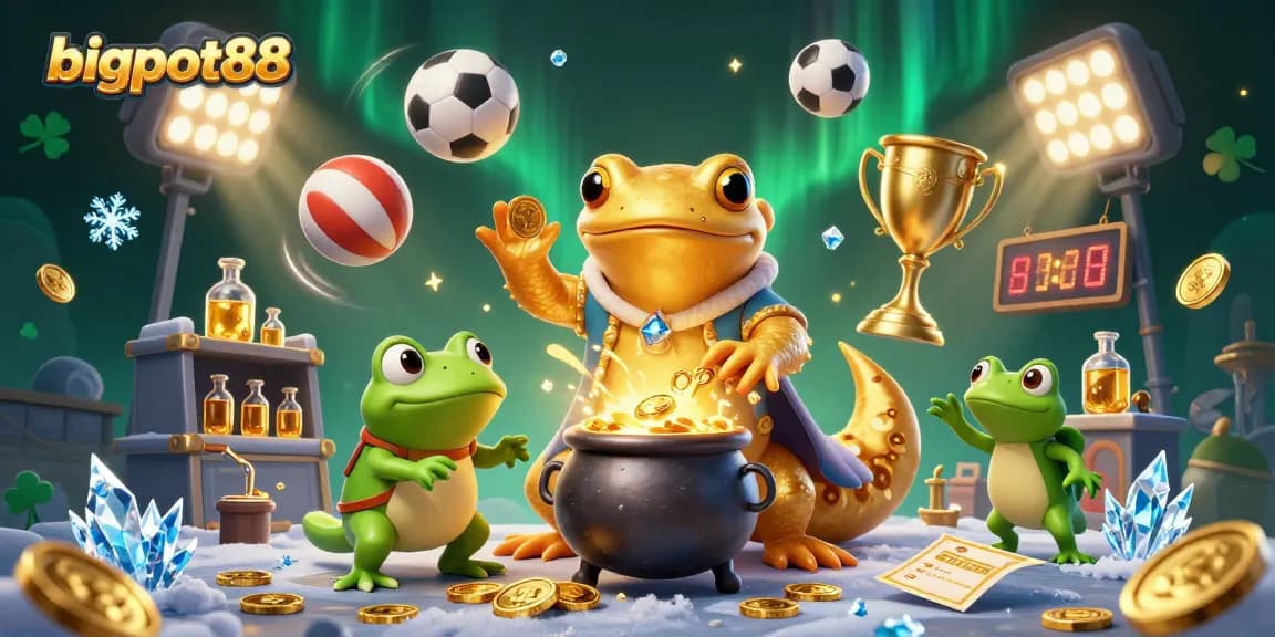 Bet big with bigpot88 as the golden salamander alchemist creates wealth in a vibrant casino scene.