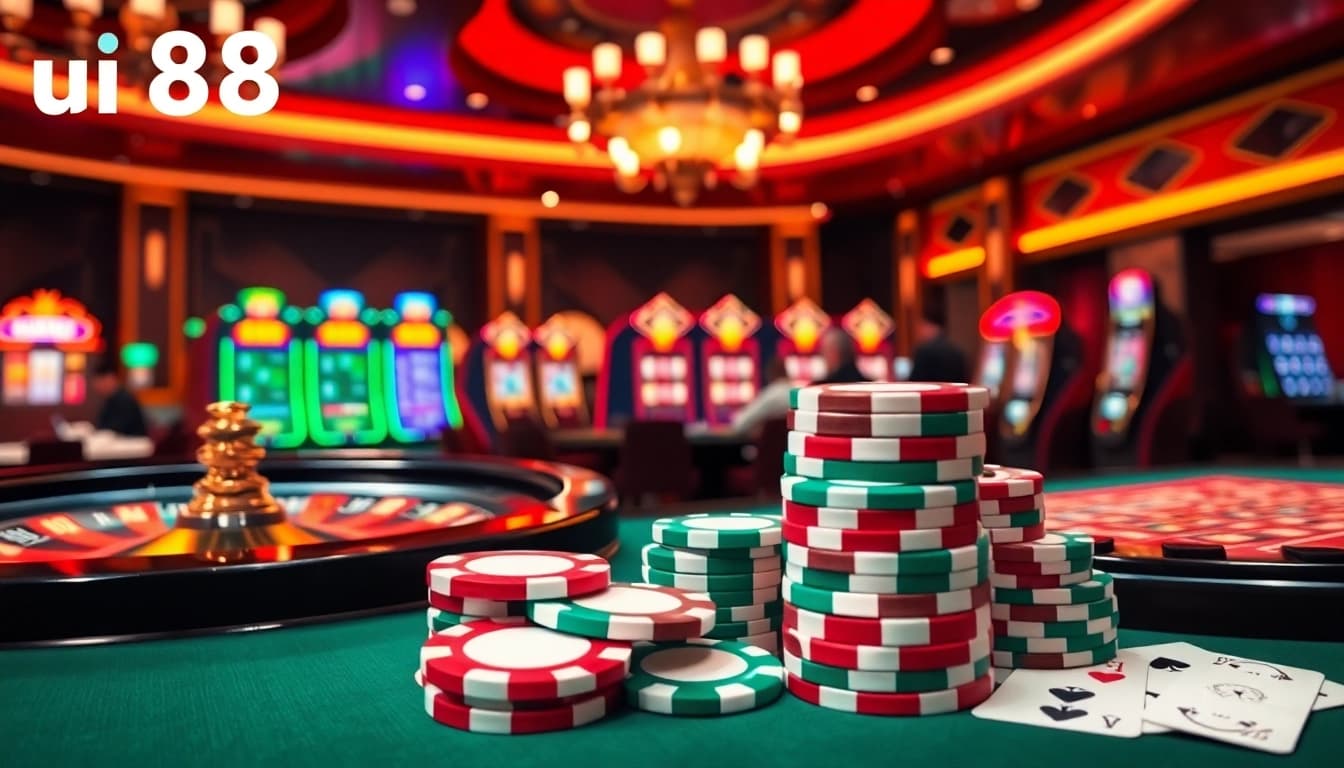 Experience the thrill of uu 88 with vibrant casino gaming and luxury atmosphere.
