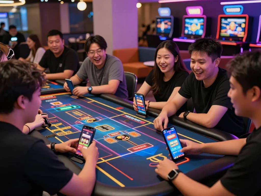 Exciting gaming experience on MM88.COM with players enjoying diverse online casino games