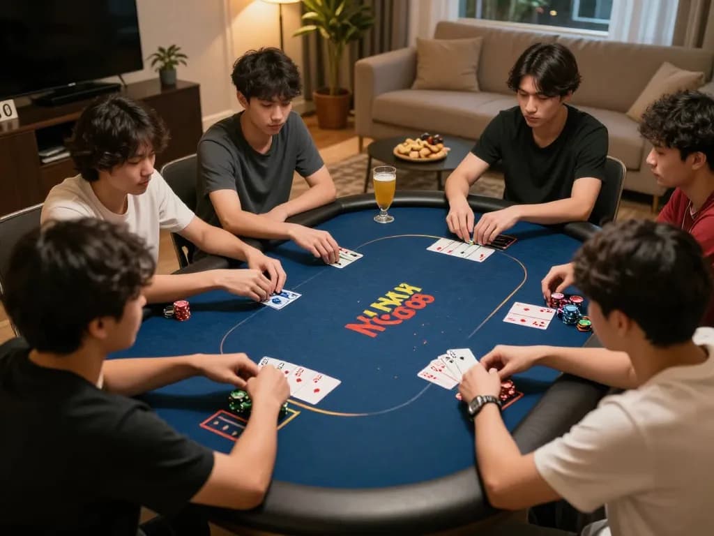 Nk888 online poker players actively strategizing their game during an exciting session.