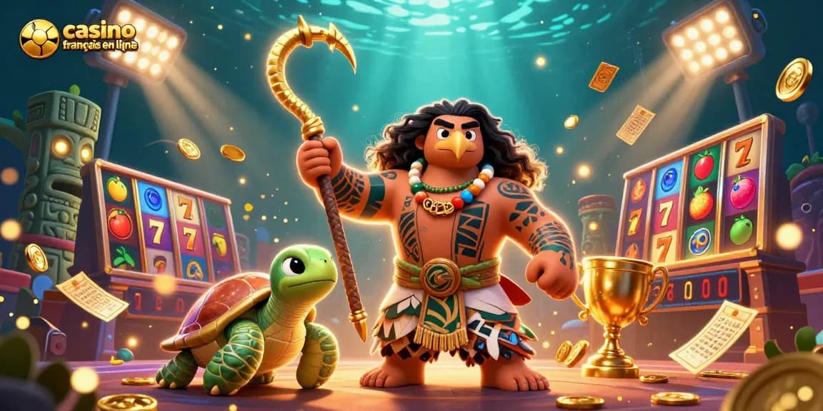 Découvrez l'excitation de gagner au casino francais en ligne avec des jeux de machines à sous vibrants et des personnages animés.