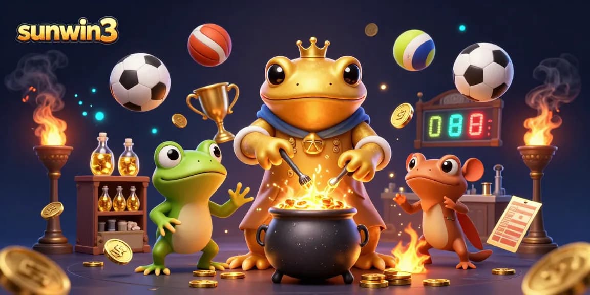 Experience the thrilling excitement of gambling at sunwin3 with golden alchemical transformation in a captivating casino scene.