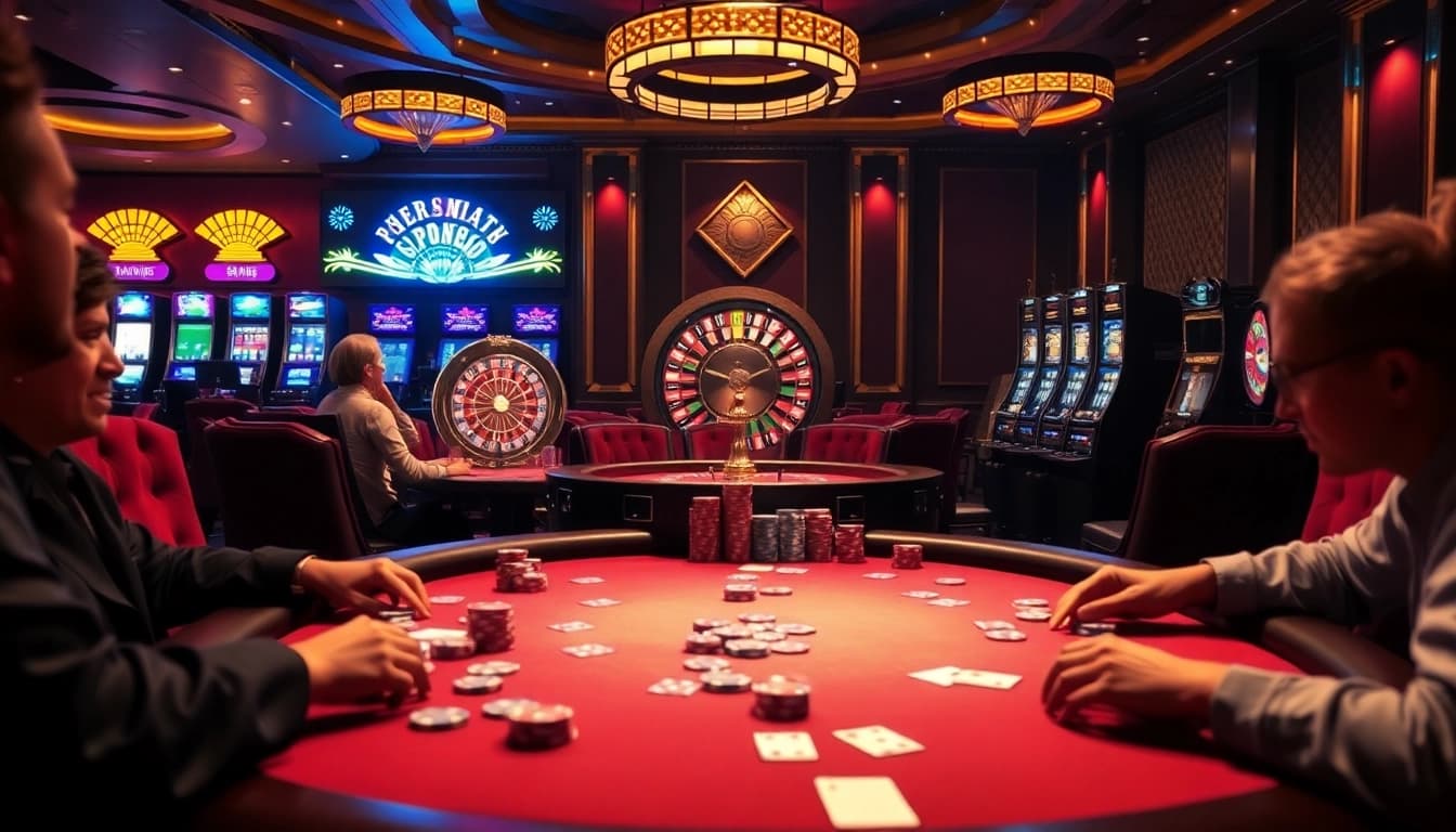 Experience the excitement of 'Ketquaxoso' at a luxurious casino poker table with vibrant chips and cards.