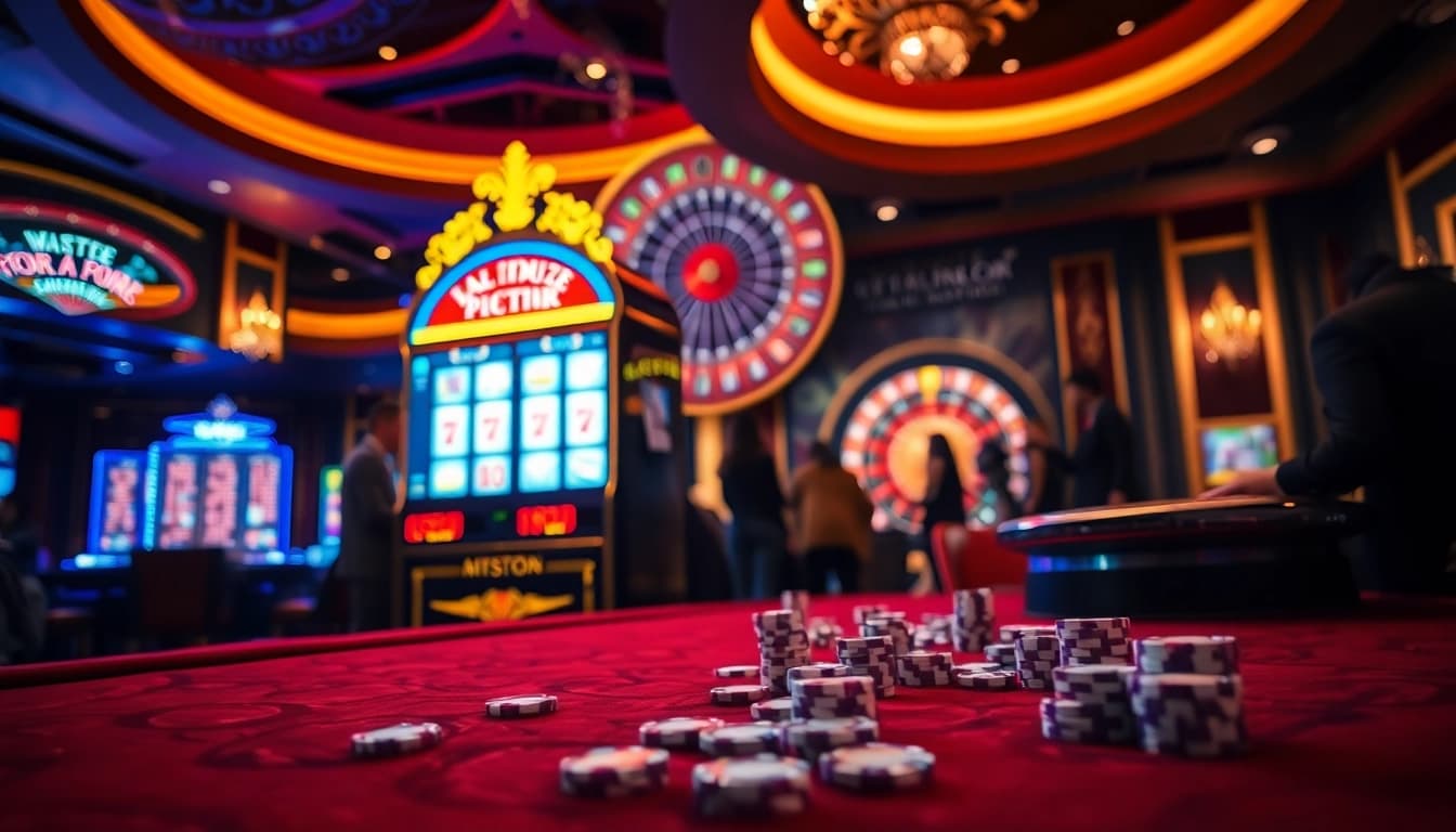 Experience the thrill of playing slot gacor in a luxurious casino setting filled with excitement.