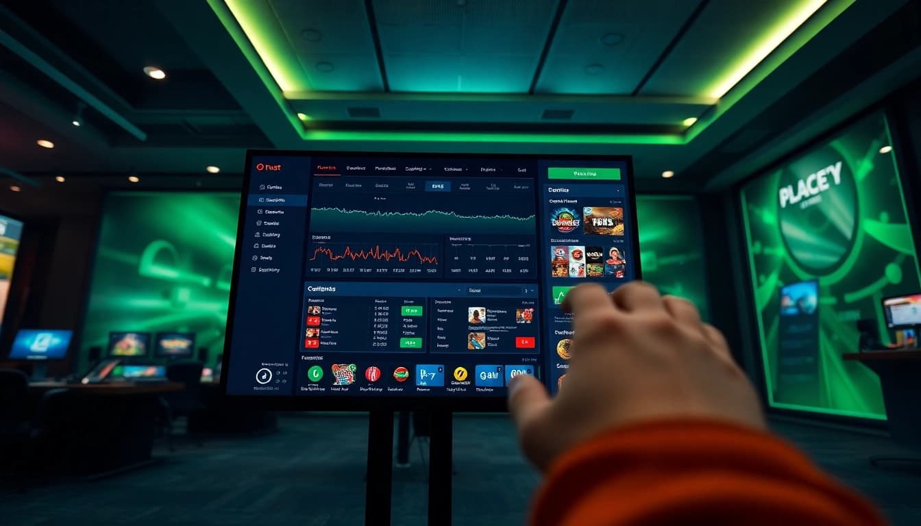 Dynamic online betting interface of OKATM, highlighting user engagement and modern design.