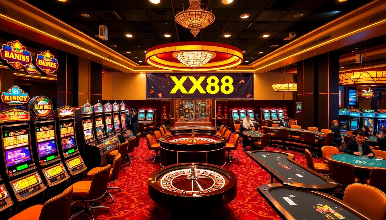 Experience the excitement of gambling at nhà cái xx88 with vibrant casino scenes and thrilling gameplay.