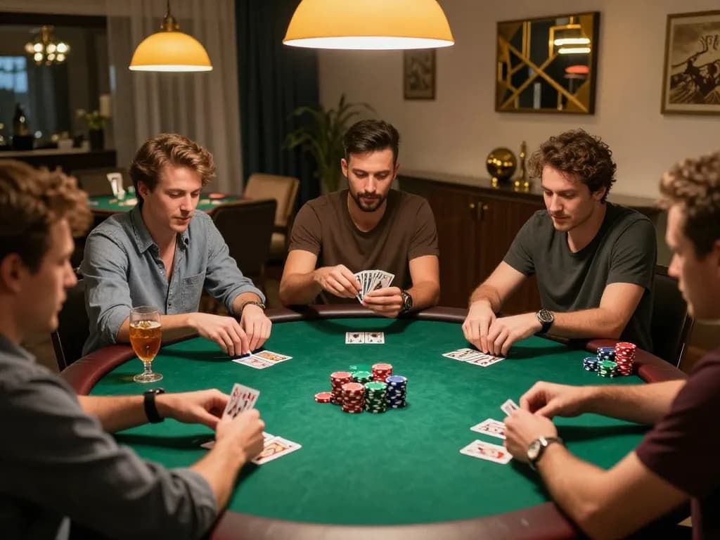 Mega888 APK installed for exciting home poker game night with friends.