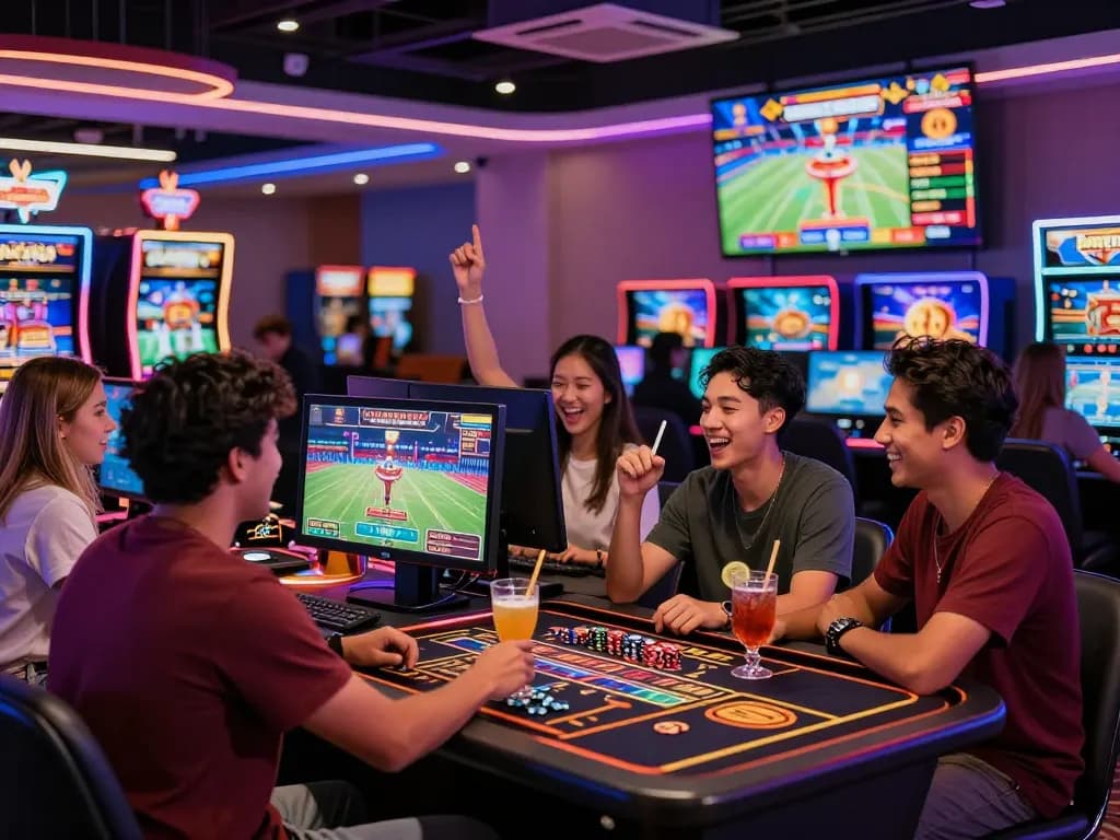 Experience the excitement of casino nk88 with friends in a vibrant gaming environment.