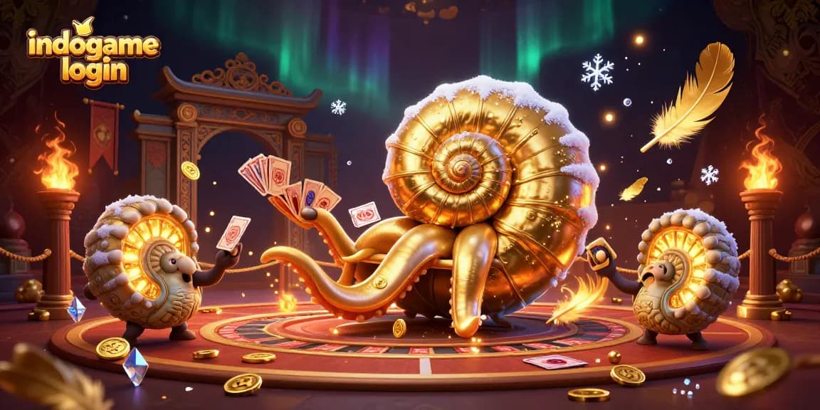 Engage with indogame login through a vibrant, dynamic casino scene filled with ancient elements.