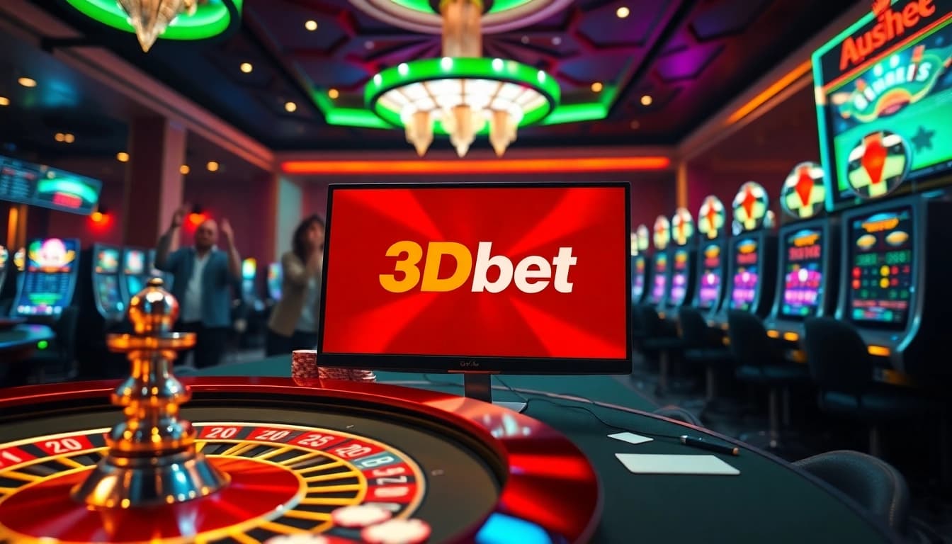 Experience the thrill of online gambling at 3Dbet with luxurious gaming interfaces.