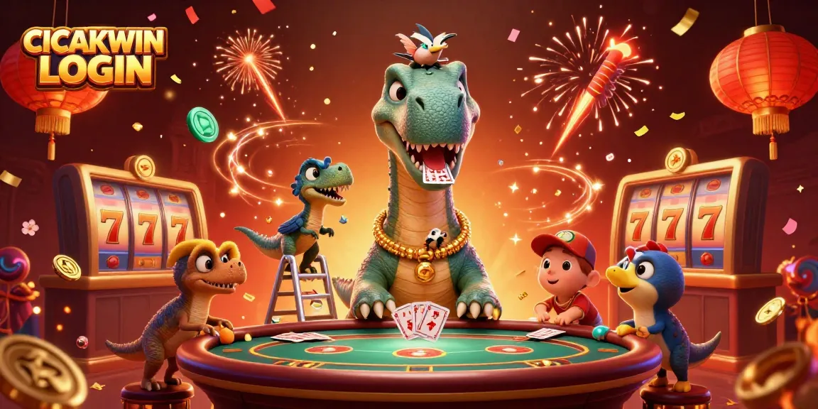CICAKWIN LOGIN: Experience vibrant casino excitement with 3D characters and dynamic gaming elements.