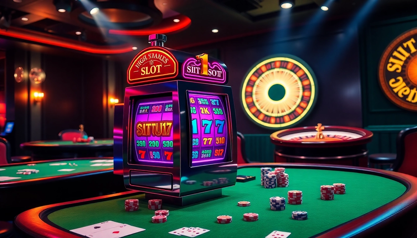 Engaging scene featuring the situs11 slot machine in a thrilling casino setting.