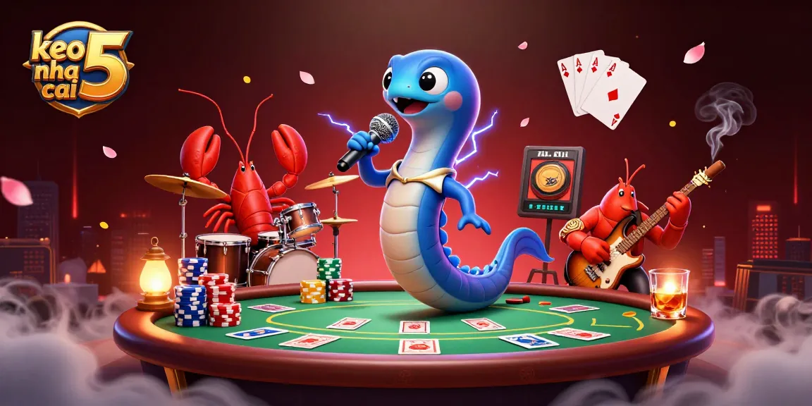 Engage in thrilling action with keo nha cai 5 as the electric eel DJ rocks an underwater casino