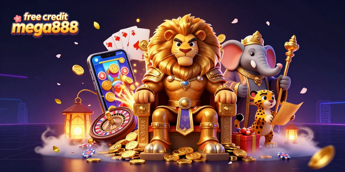 Engage with free credit mega888 for thrilling gameplay using vibrant casino elements.