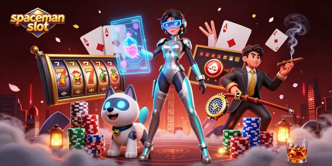 Engage with the spaceman slot featuring a thrilling casino theme and dynamic holographic elements.
