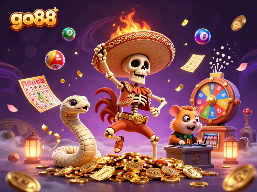 Engage with the go88 casino experience through a vibrant celebration of games and winnings.