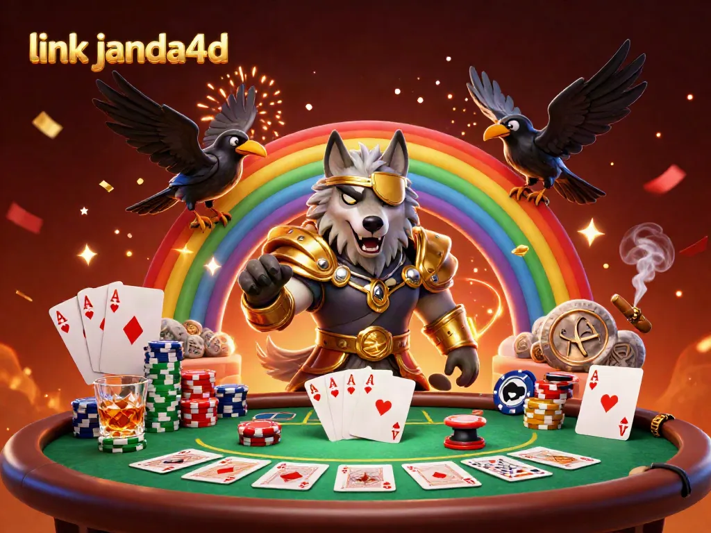 Menangkan jackpot dengan link janda4d sambil bermain di meja poker dengan suasana casino yang meriah.