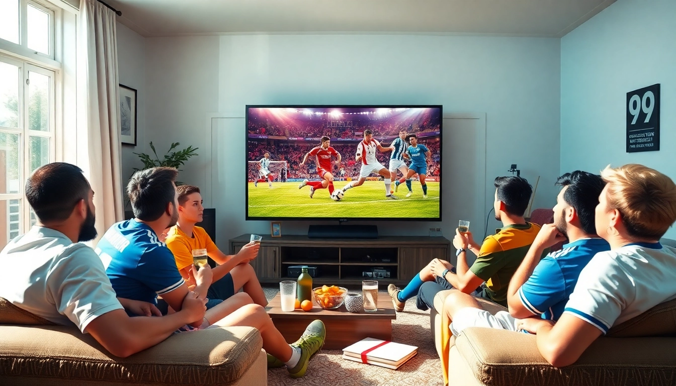 Watch soccer matches live on socolive.com.co with friends in a lively atmosphere.