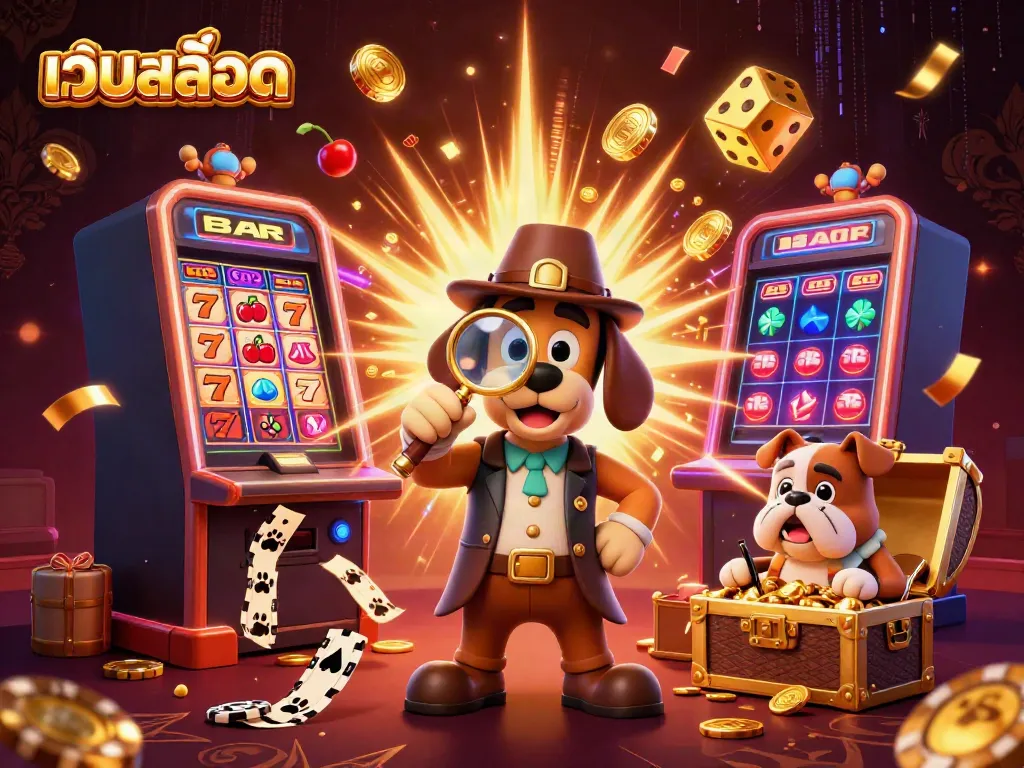 การเล่นเกม เว็บสล็อต สุดสนุกโดยมีสุนัขนักสืบตระเวนตรวจสอบและมีเงินรางวัลหมุนเวียนในฉาก