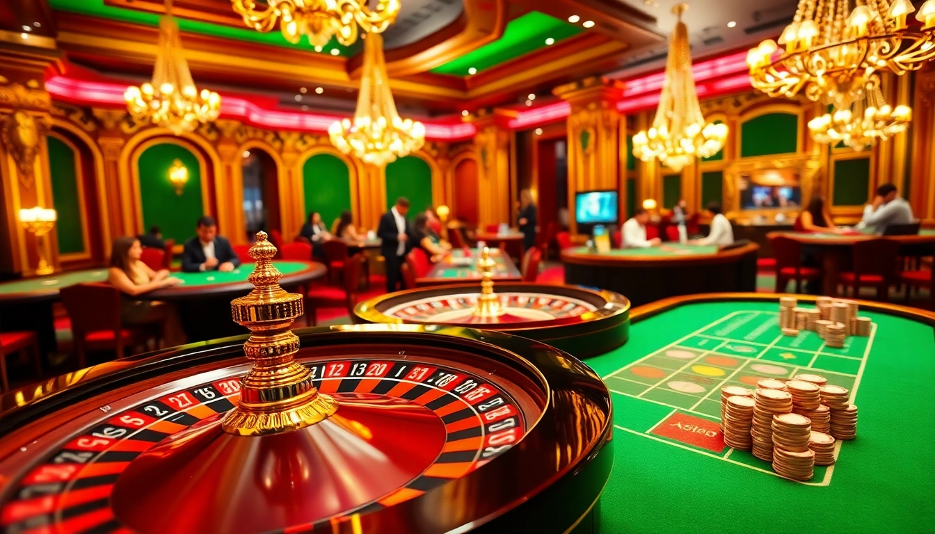 Experience thrilling poker action at XX88 with vibrant casino games and elegant decor.