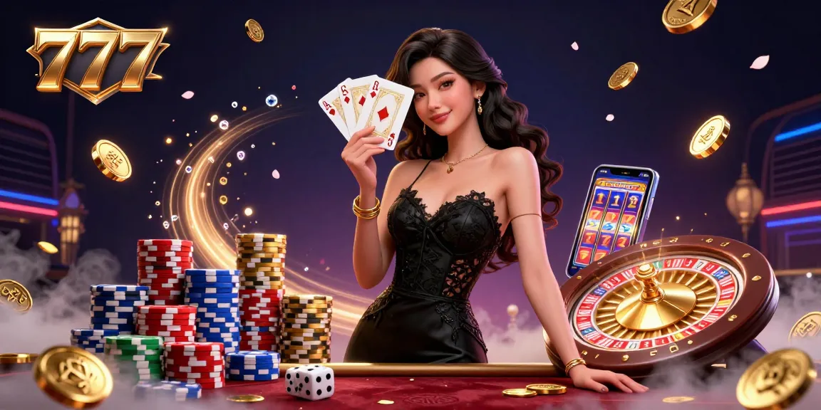 Experience the thrill of 777 with elegant casino vibes in a vibrant playing scene featuring dynamic action.