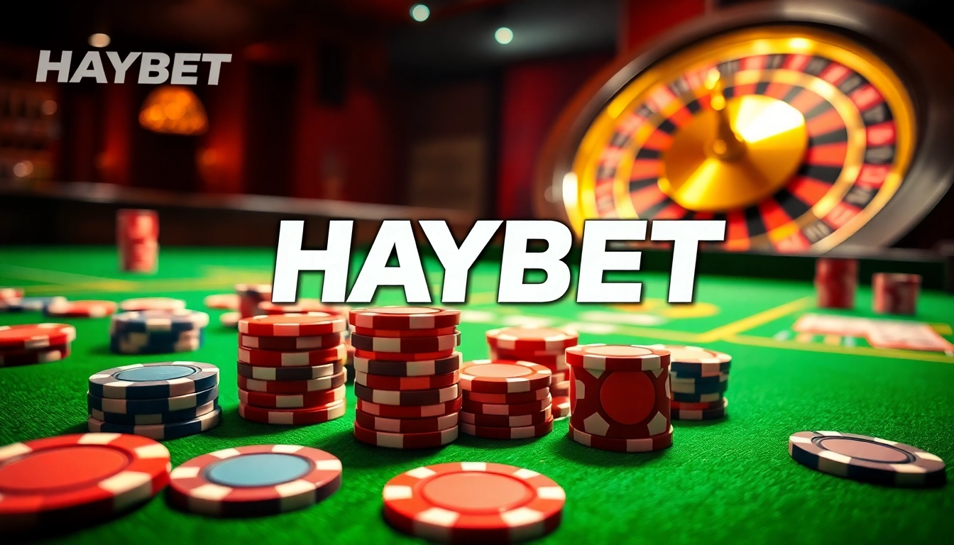 HAYBET table scene showcasing vibrant casino elements, exciting betting atmosphere in 2026.