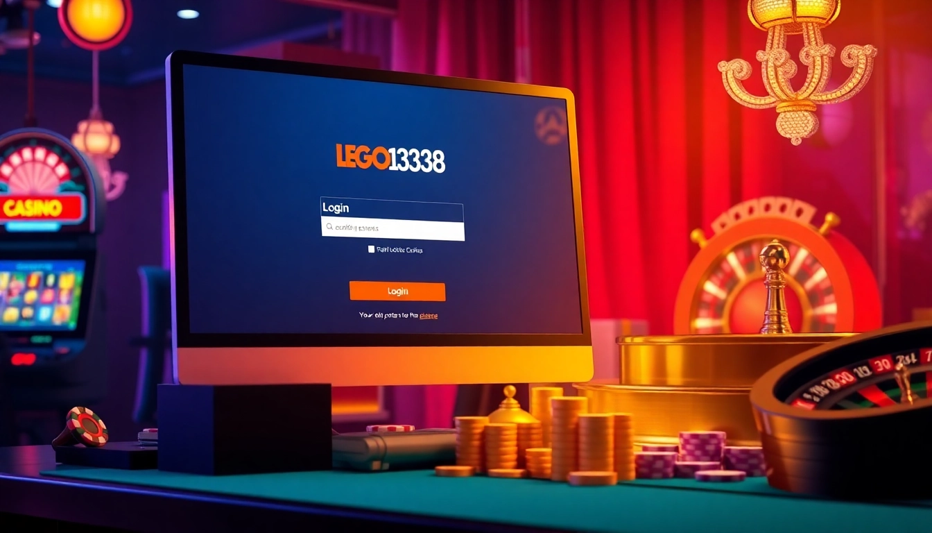 Experience seamless gaming with LEGO138 login, featuring vibrant casino elements and thrilling gameplay.