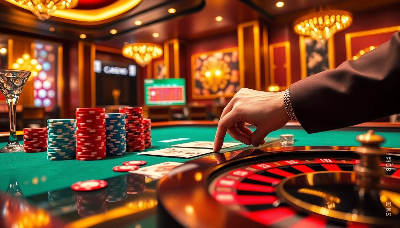 Player placing winning bet with vibrant chips on HZ88 win casino interface